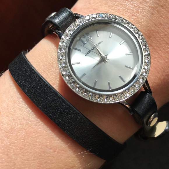 Origami Owl Wrap Watch With Swarovski Crystal Face